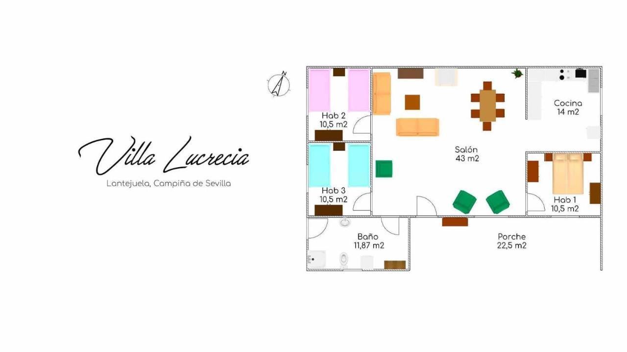 La Lantejuela Casa Rural Villa Lucrecia מראה חיצוני תמונה